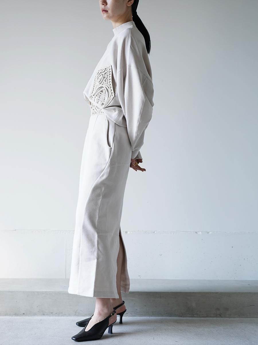 Mame Kurogouchi Cording Embroidery Sweat Skirt - Altamira Mame Kurogouchi Cording Embroidery Sweat Skirt - Altamira