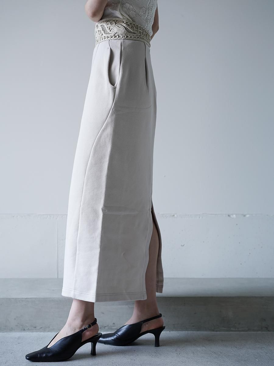 Mame Kurogouchi Cording Embroidery Sweat Skirt - Altamira Mame Kurogouchi Cording Embroidery Sweat Skirt - Altamira
