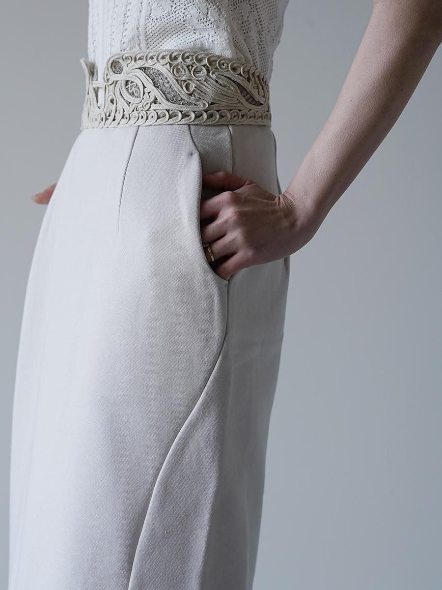 Mame Kurogouchi Cording Embroidery Sweat Skirt - Altamira Mame Kurogouchi Cording Embroidery Sweat Skirt - Altamira