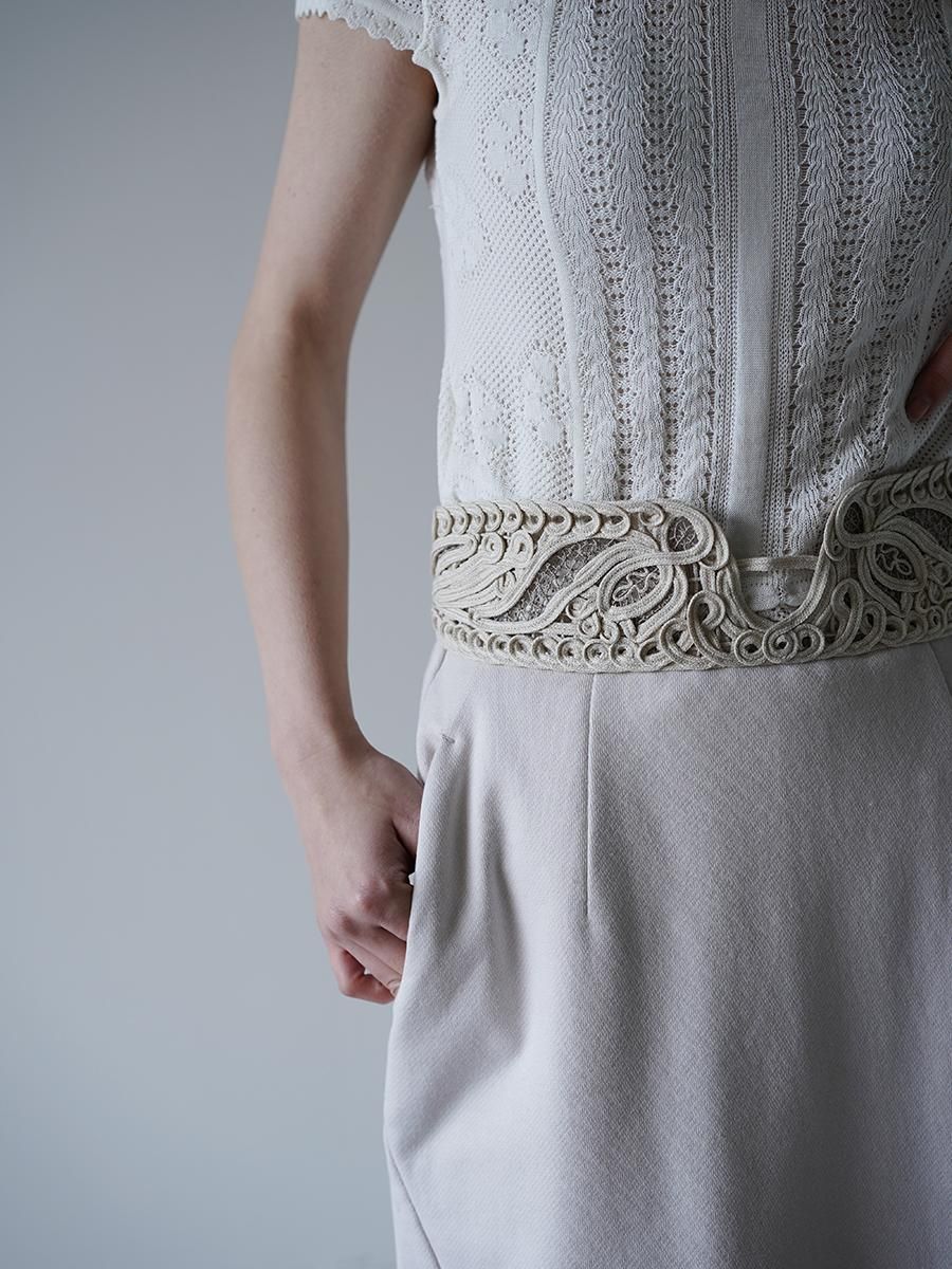 Mame Kurogouchi Cording Embroidery Sweat Skirt - Altamira Mame Kurogouchi Cording Embroidery Sweat Skirt - Altamira