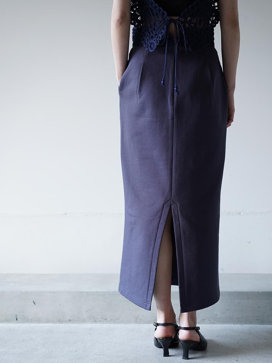 Mame Kurogouchi Cording Embroidery Sweat Skirt - Altamira