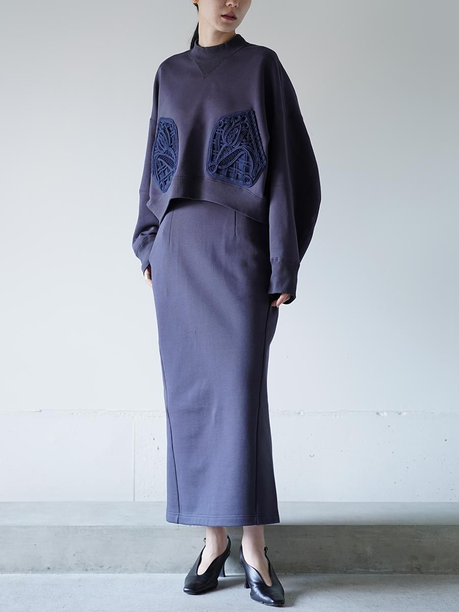 Mame Kurogouchi Cording Embroidery Sweat Skirt - Altamira Mame Kurogouchi Cording Embroidery Sweat Skirt - Altamira