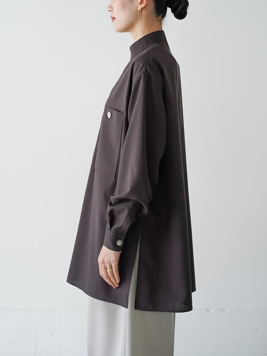 トップス THE RERACS 22SS BANDCOLLAR POLO SHIRT トップス THE RERACS 22SS BANDCOLLAR POLO SHIRT RERACS