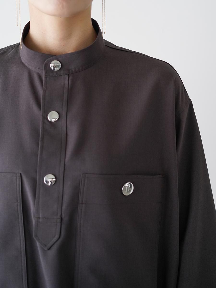 トップス THE RERACS 22SS BANDCOLLAR POLO SHIRT RERACS REGULAR COLLAR POLO SHIRT | THE RERACS