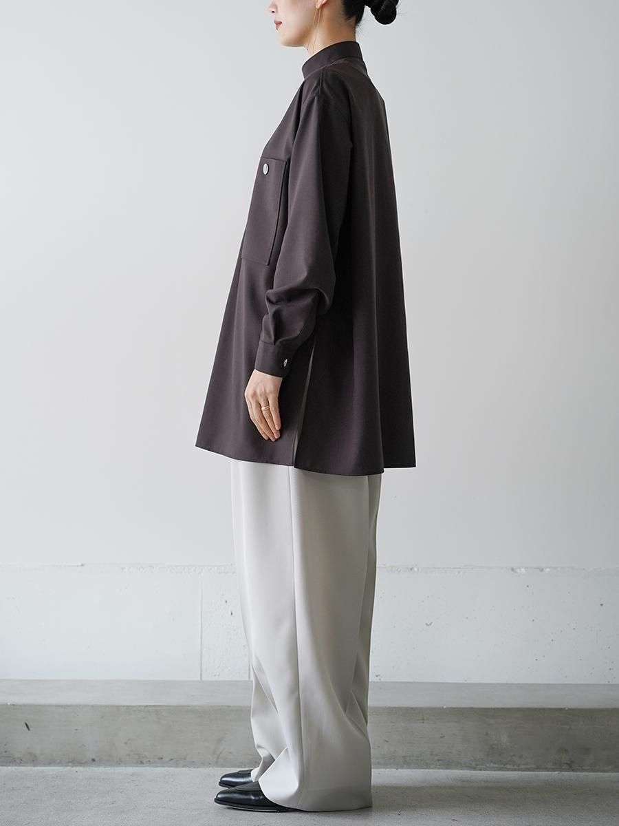 トップス THE RERACS 22SS BANDCOLLAR POLO SHIRT RERACS REGULAR COLLAR POLO SHIRT | THE RERACS