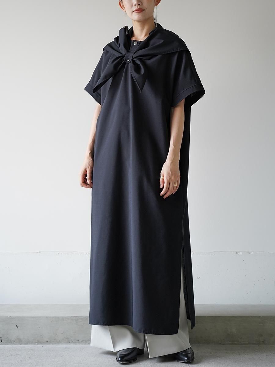 THE RERACS RERACS SCALF COLLAR DRESS - Altamira