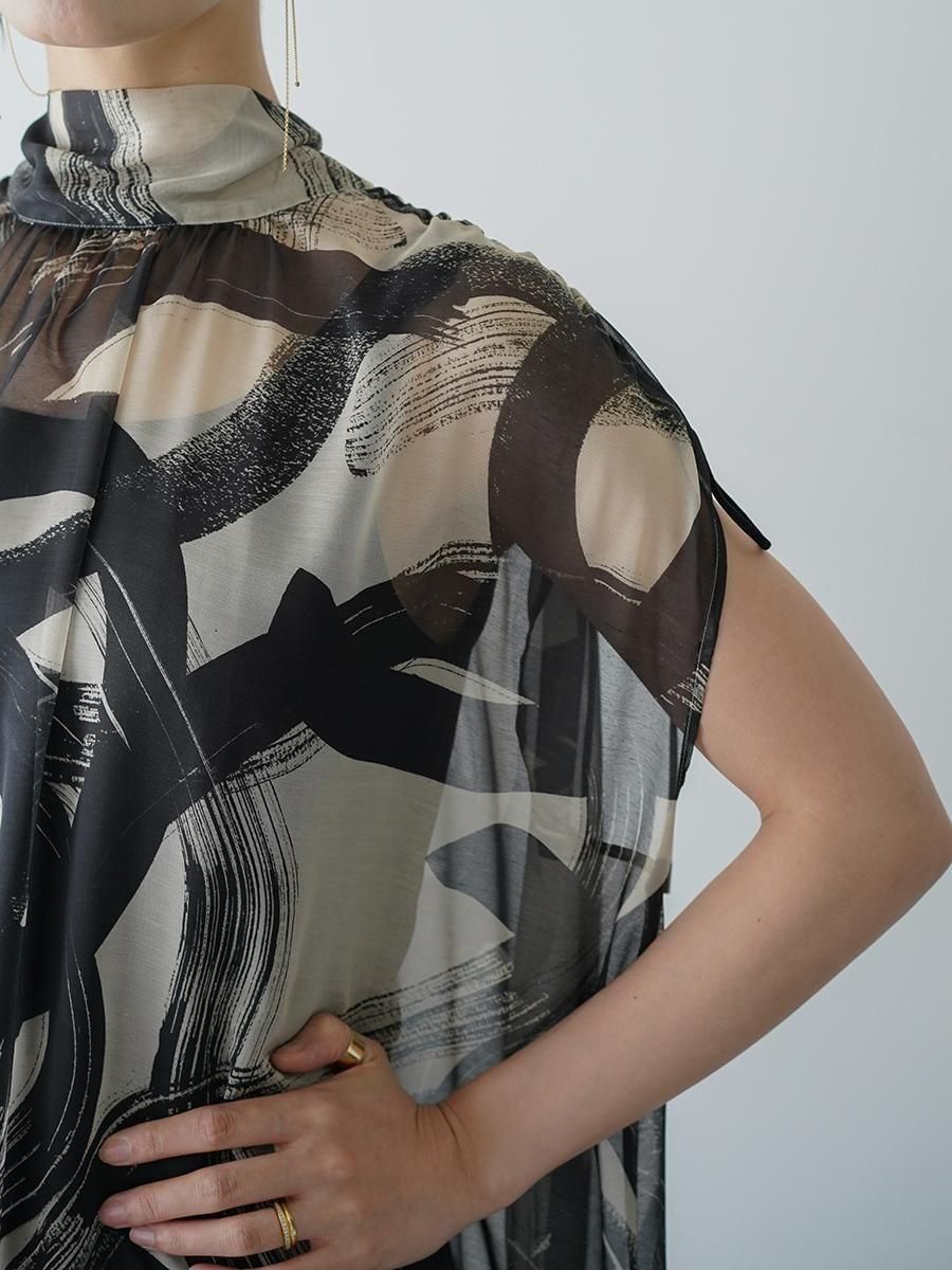 UJOH Bow Tie Gathered Dress - Altamira