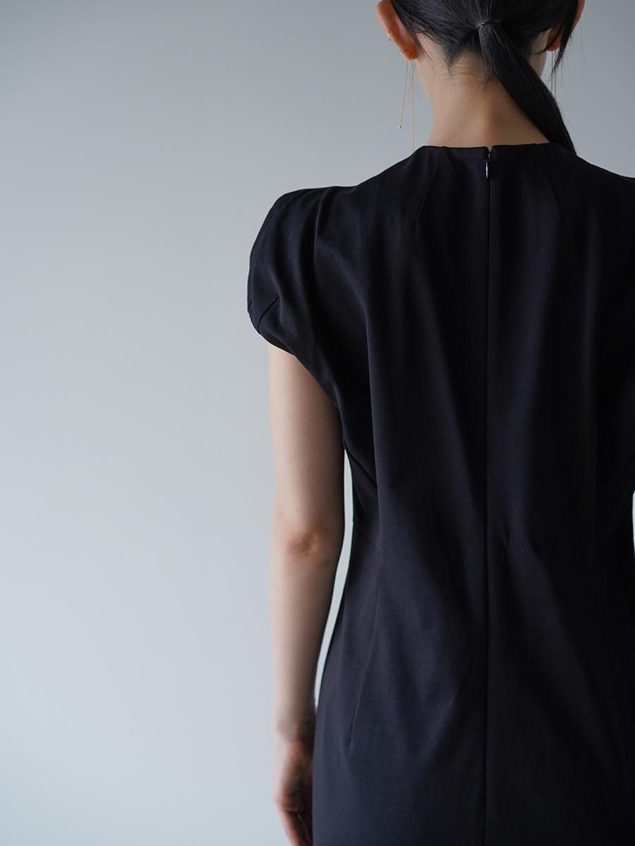 Mame Kurogouchi Cotton Jersey Puff Sleeve Dress - Altamira