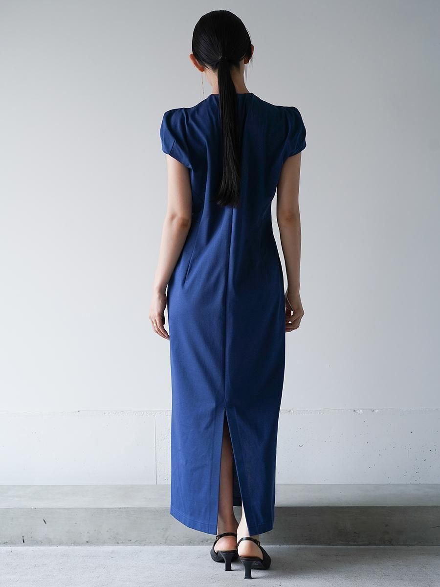 Mame Kurogouchi Cotton Jersey Puff Sleeve Dress - Altamira