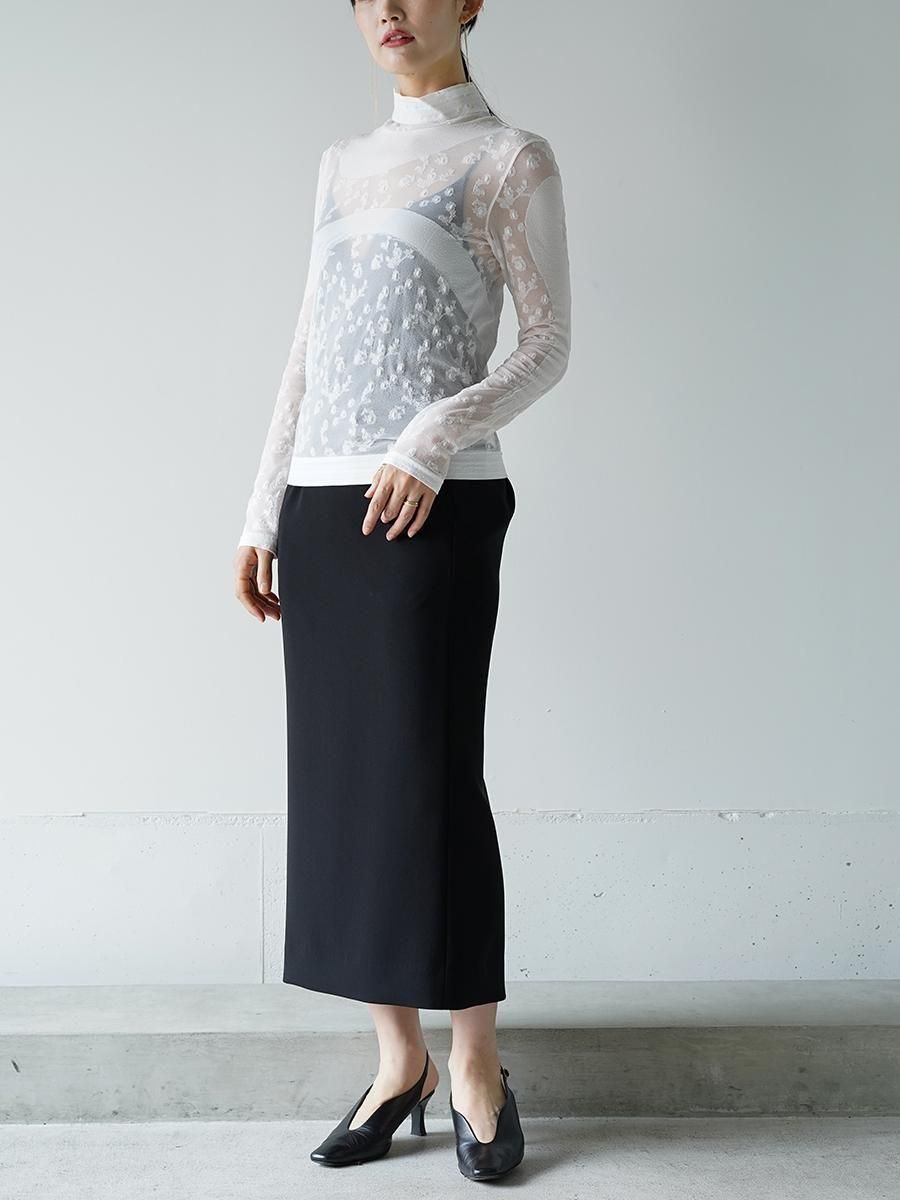 Mame Kurogouchi Knitted High Neck Top - Altamira