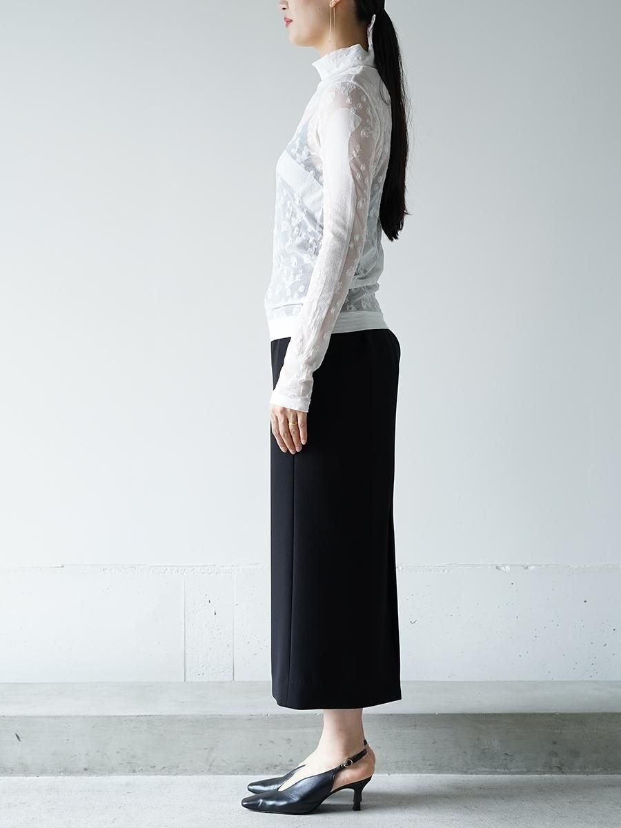 Mame Kurogouchi ハイネックニットトップス 黒 15 Basic Cashmere High Neck Knit Top - Mame Kurogouchi