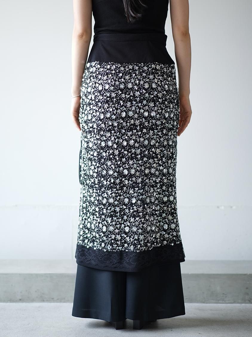 Chika Kisada Sequins lace tight skirt