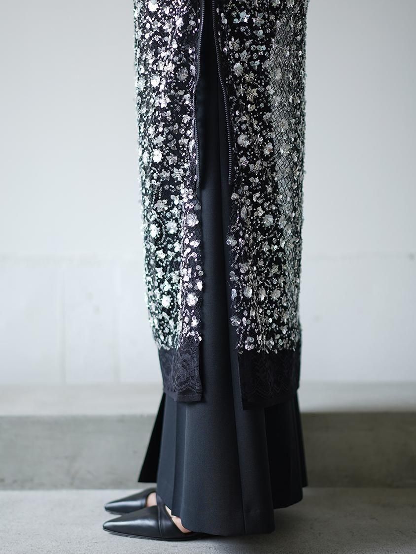 Chika Kisada Sequins lace tight skirt
