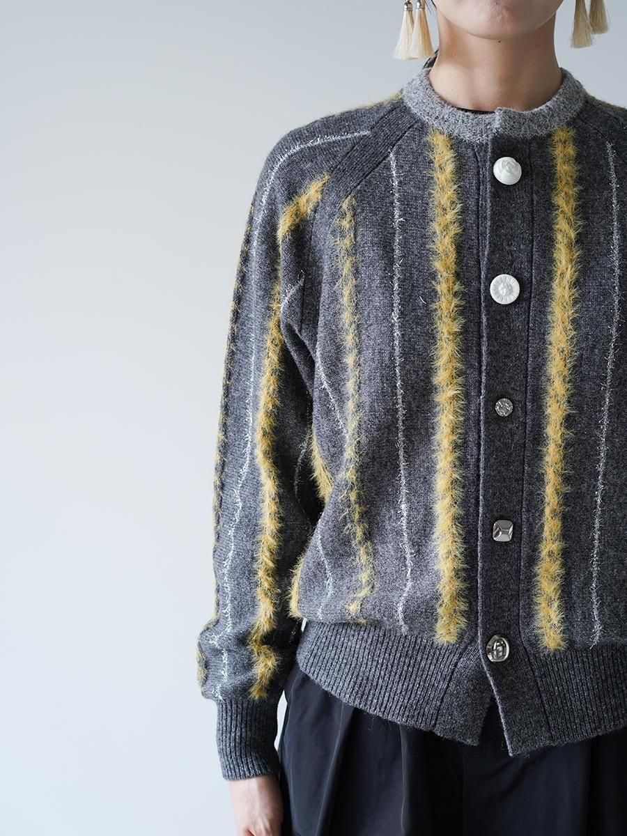 TOGA TOO Stripe knit cardigan