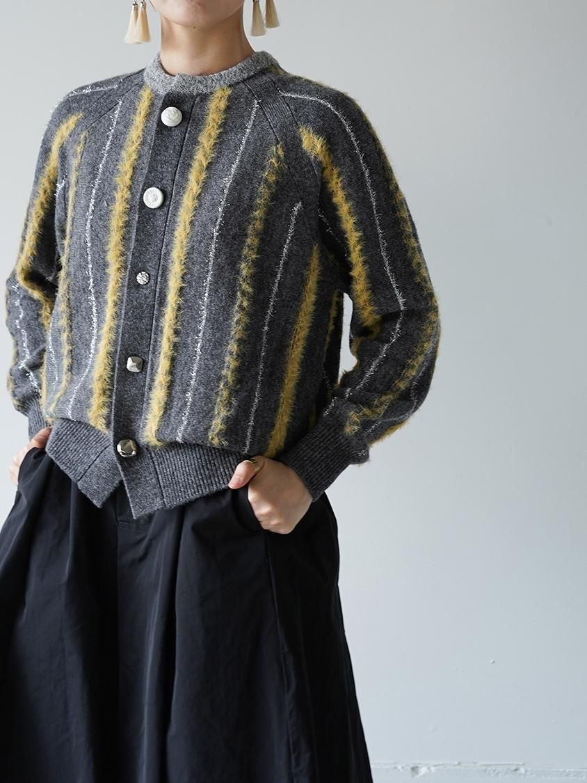 TOGA TOO Stripe knit cardigan