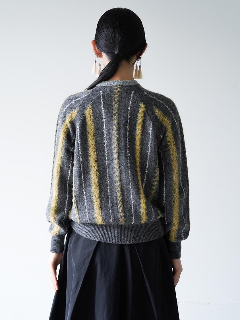 TOGA TOO Stripe knit cardigan