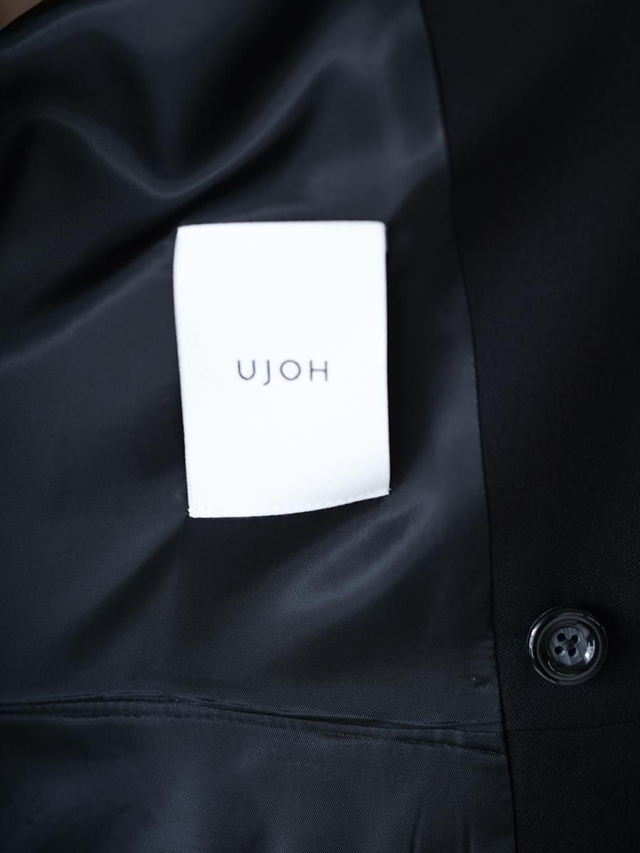 UJOH Smoking Cloth Collarless Peplum Jacket