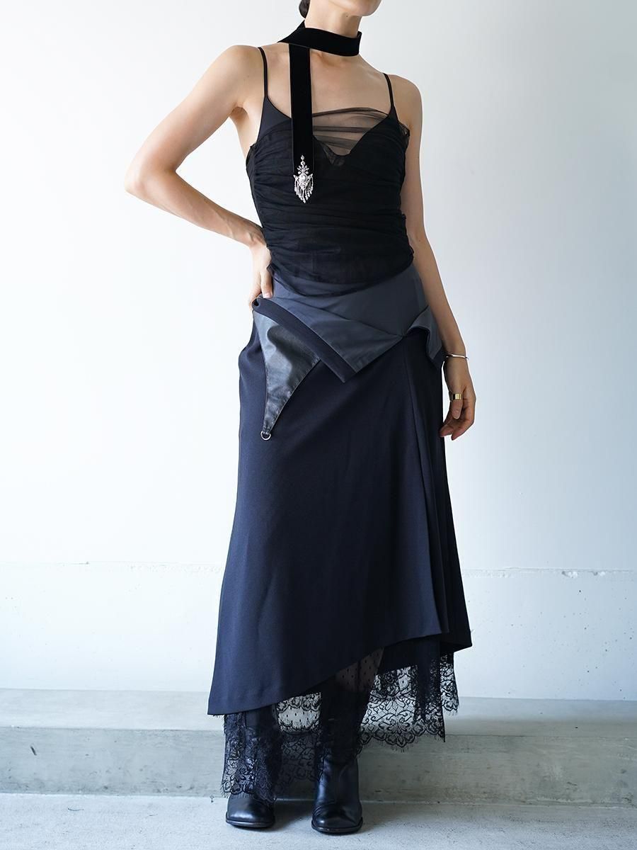 tanaka daisuke turnd up lace skirt