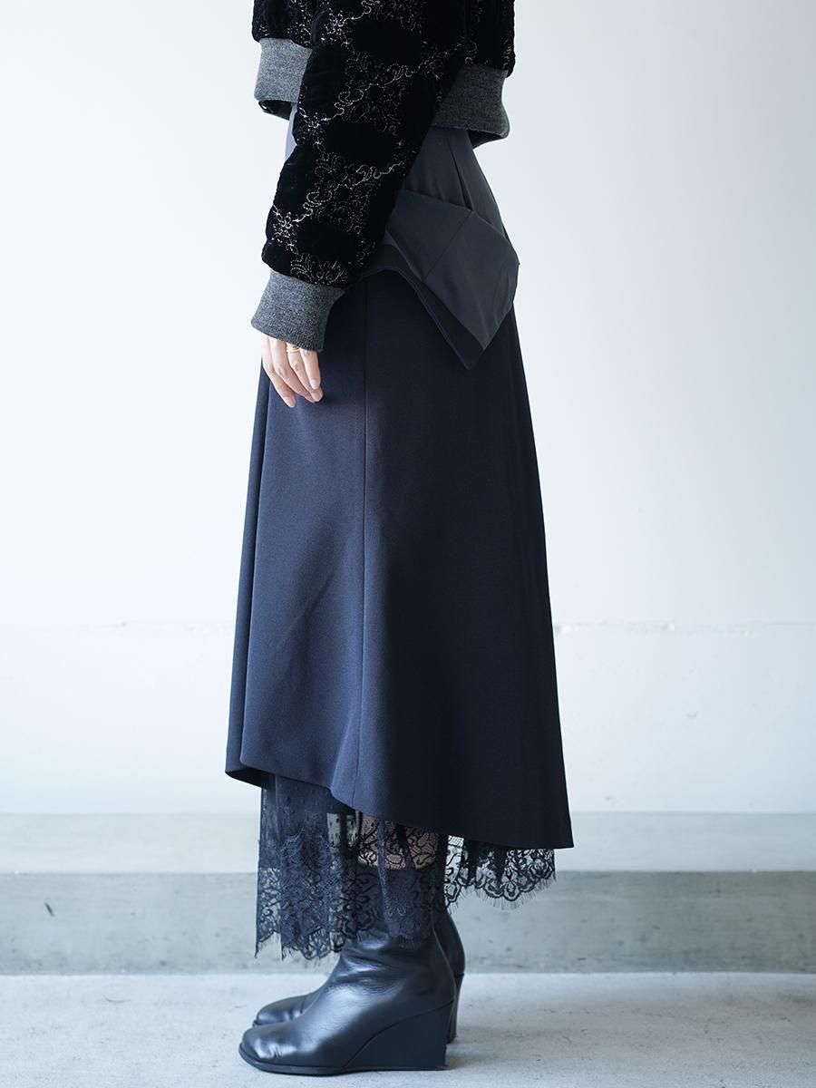 tanaka daisuke turnd up lace skirt