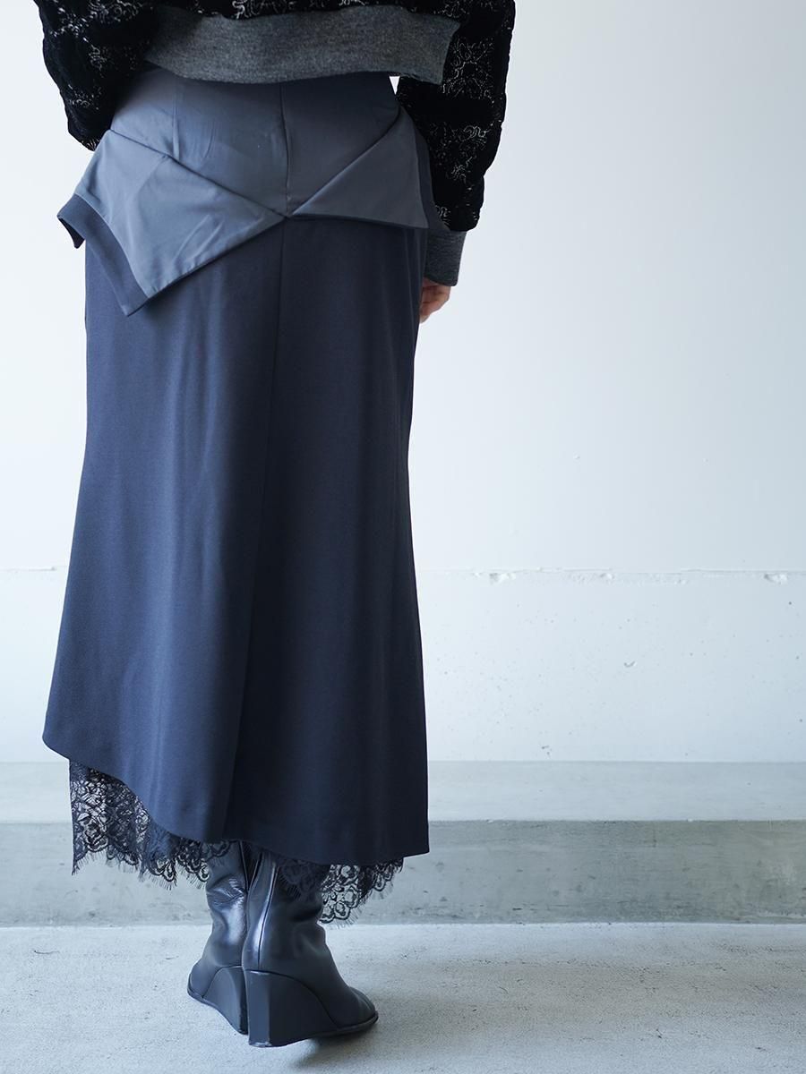 tanaka daisuke turnd up lace skirt