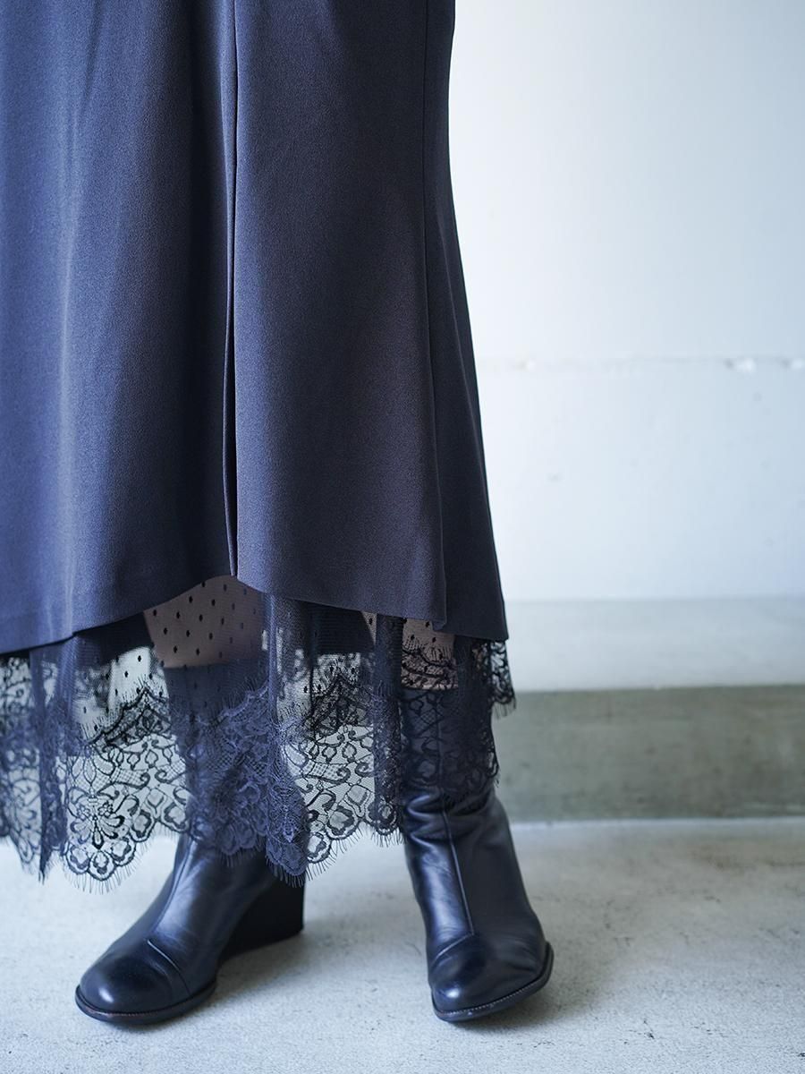 tanaka daisuke turnd up lace skirt