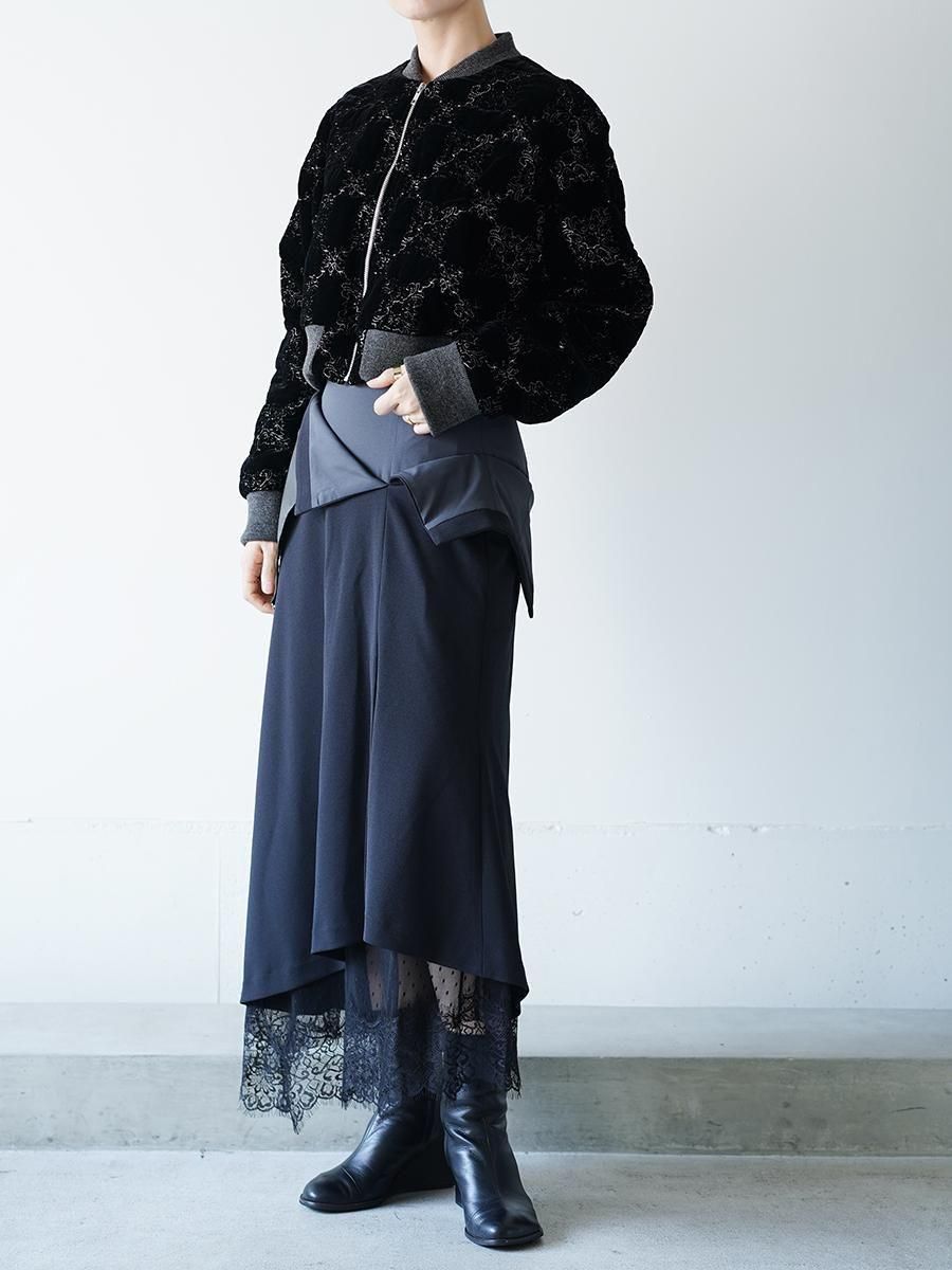 tanaka daisuke turnd up lace skirt
