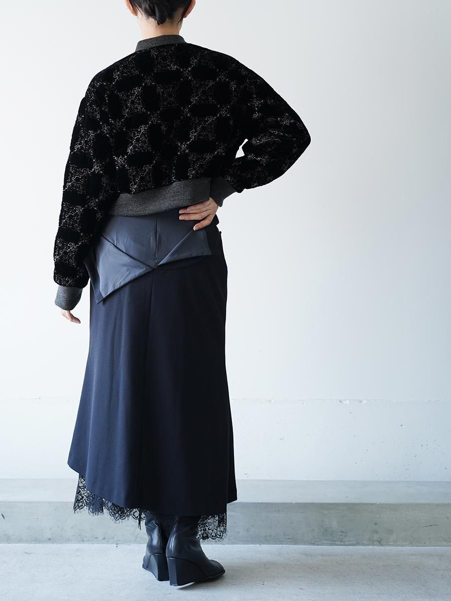 tanaka daisuke turnd up lace skirt
