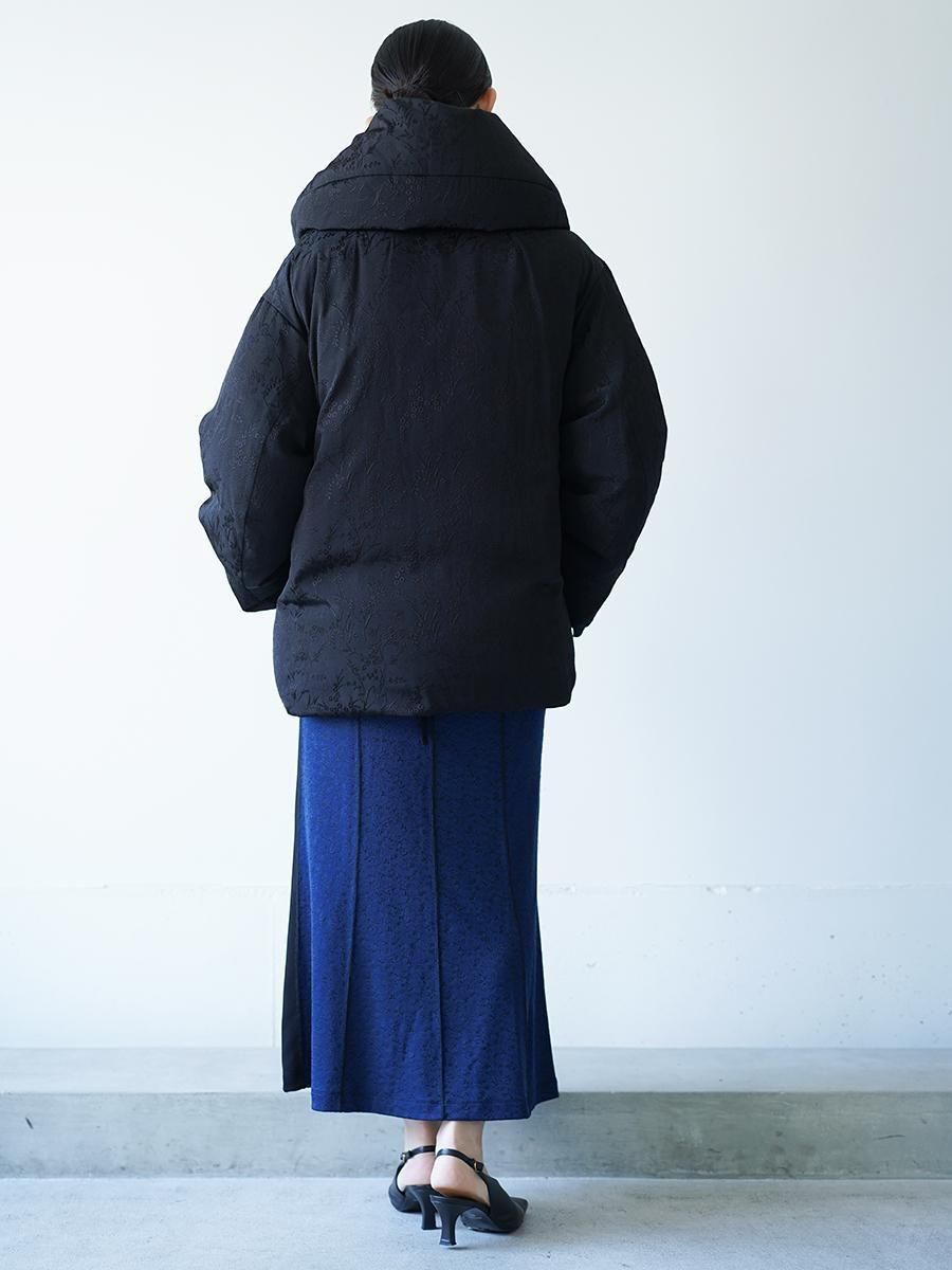 Mame Kurogouchi Floral Jacquard Rounded Down Jacket