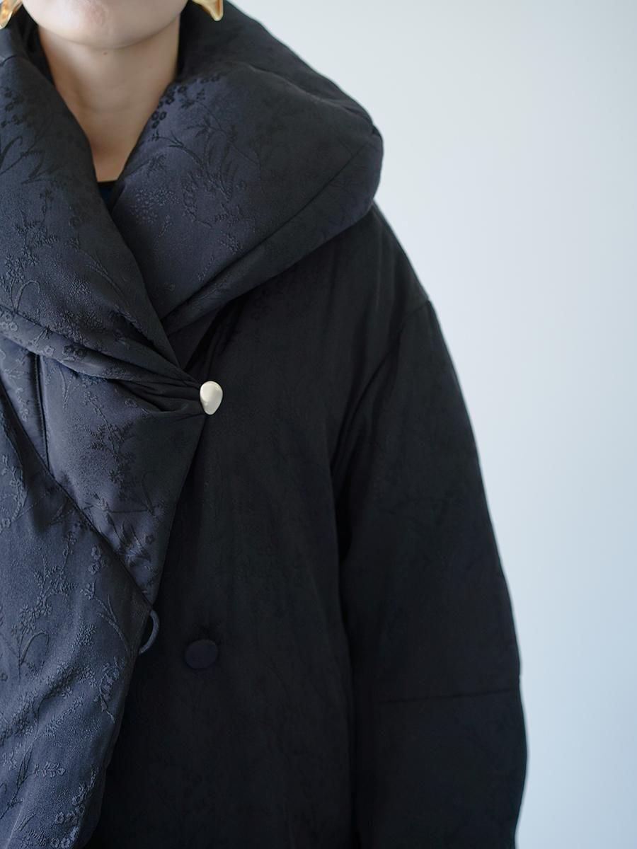 Mame Kurogouchi Floral Jacquard Rounded Down Jacket