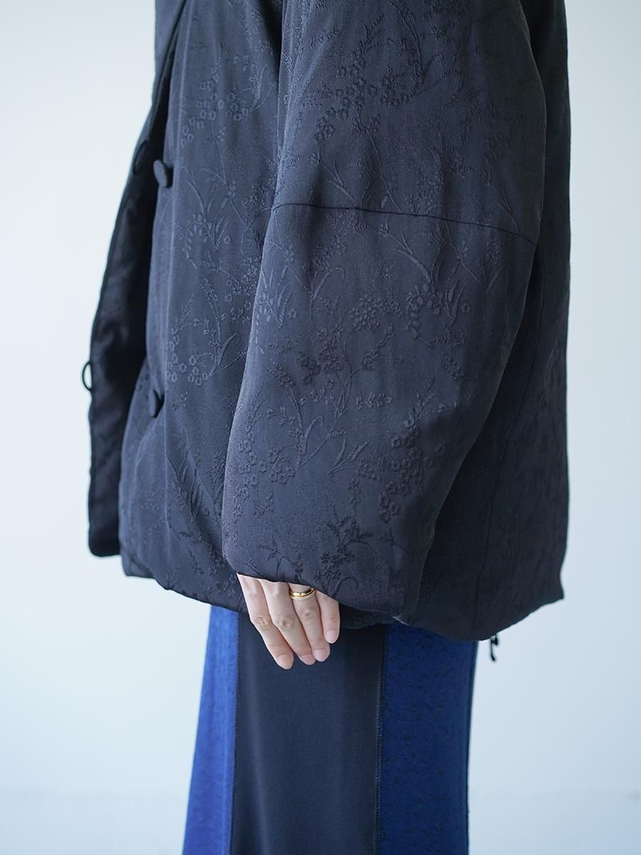 Mame Kurogouchi Floral Jacquard Rounded Down Jacket