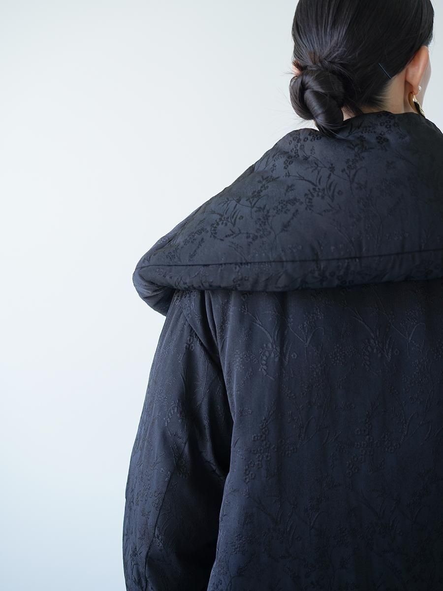 Mame Kurogouchi Floral Jacquard Rounded Down Jacket