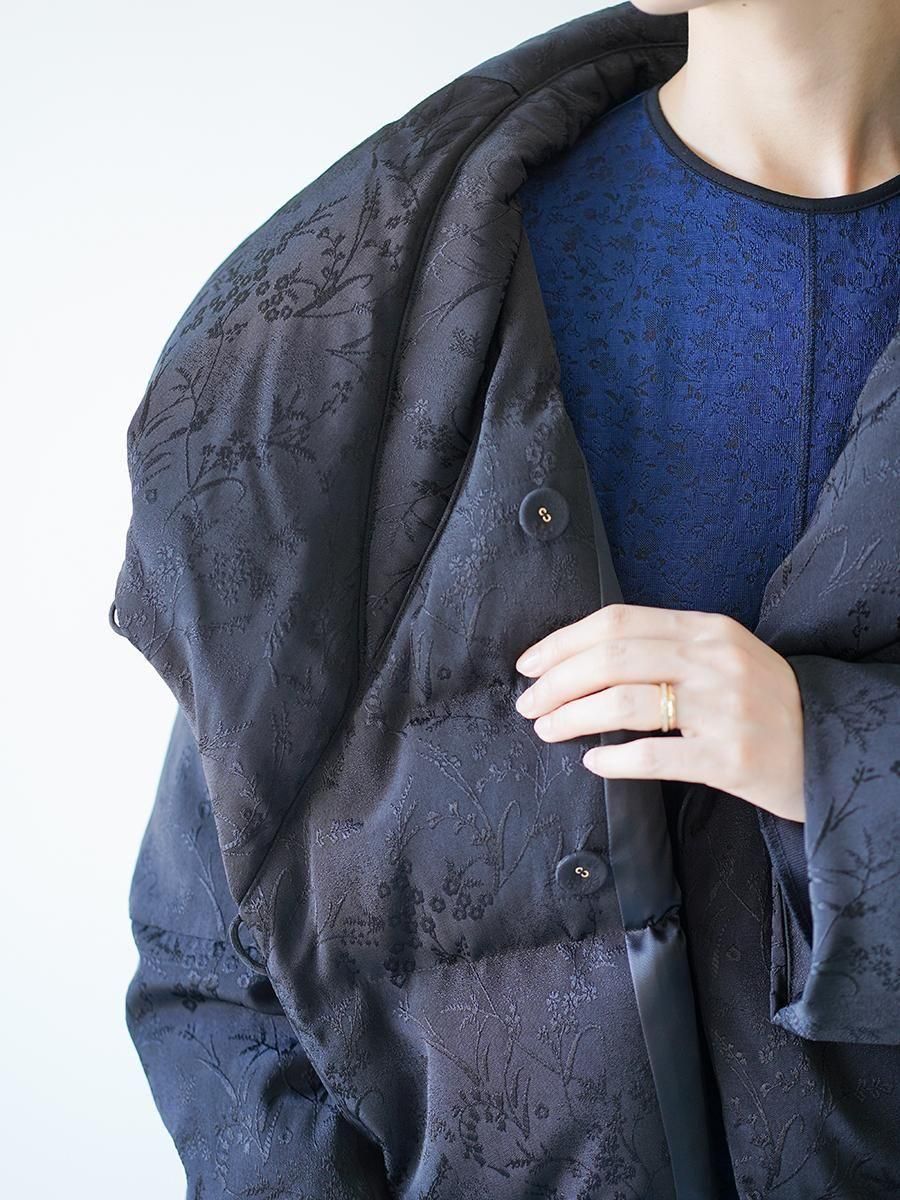 Mame Kurogouchi Floral Jacquard Rounded Down Jacket