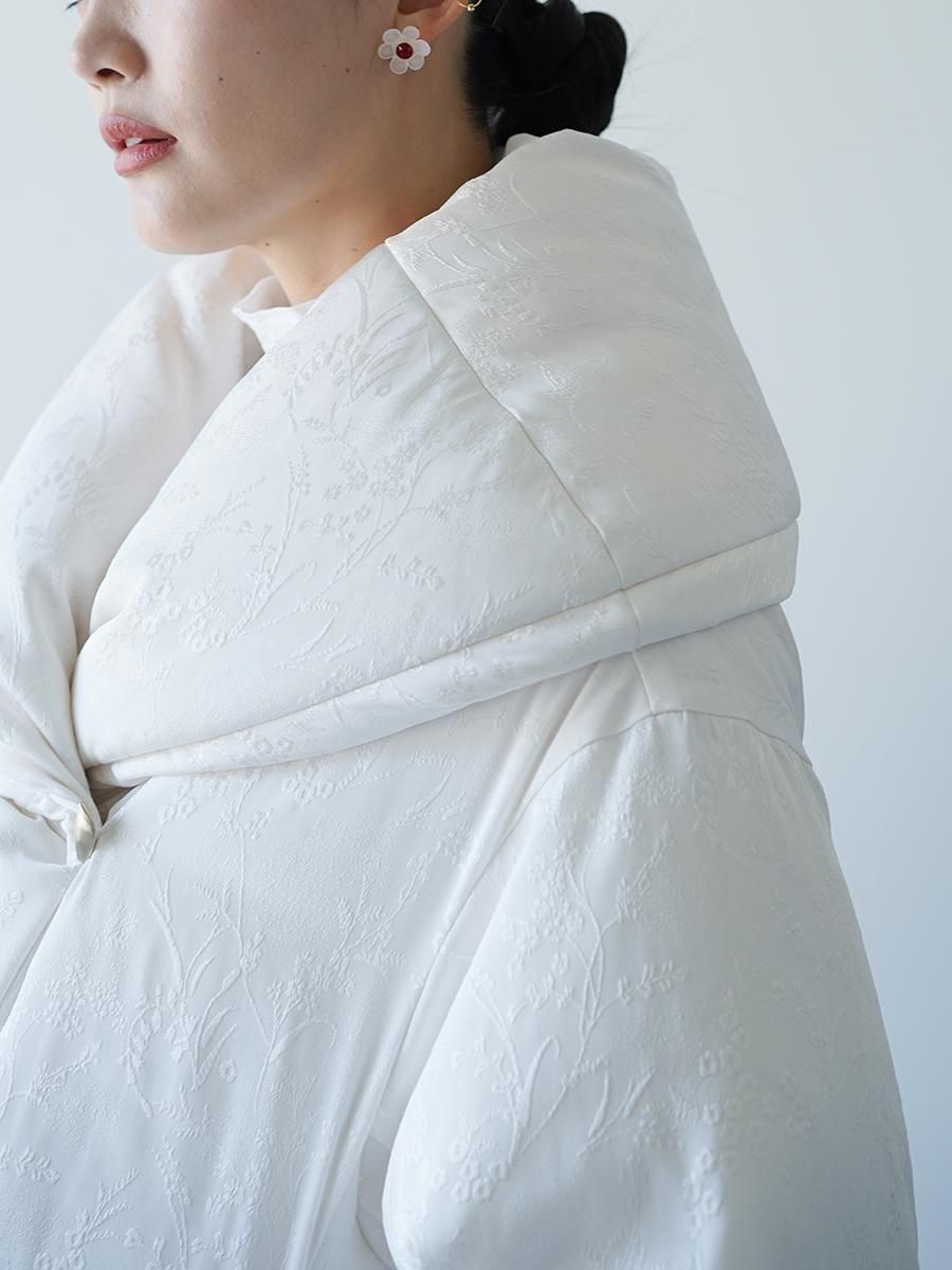 Mame Kurogouchi Floral Jacquard Rounded Down Jacket