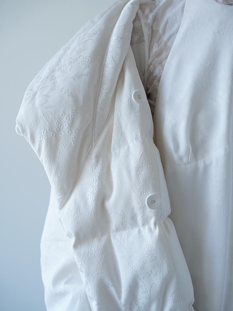 Mame Kurogouchi Floral Jacquard Rounded Down Jacket