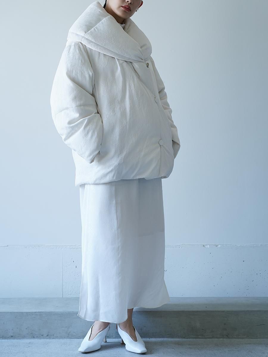 Mame Kurogouchi Floral Jacquard Rounded Down Jacket