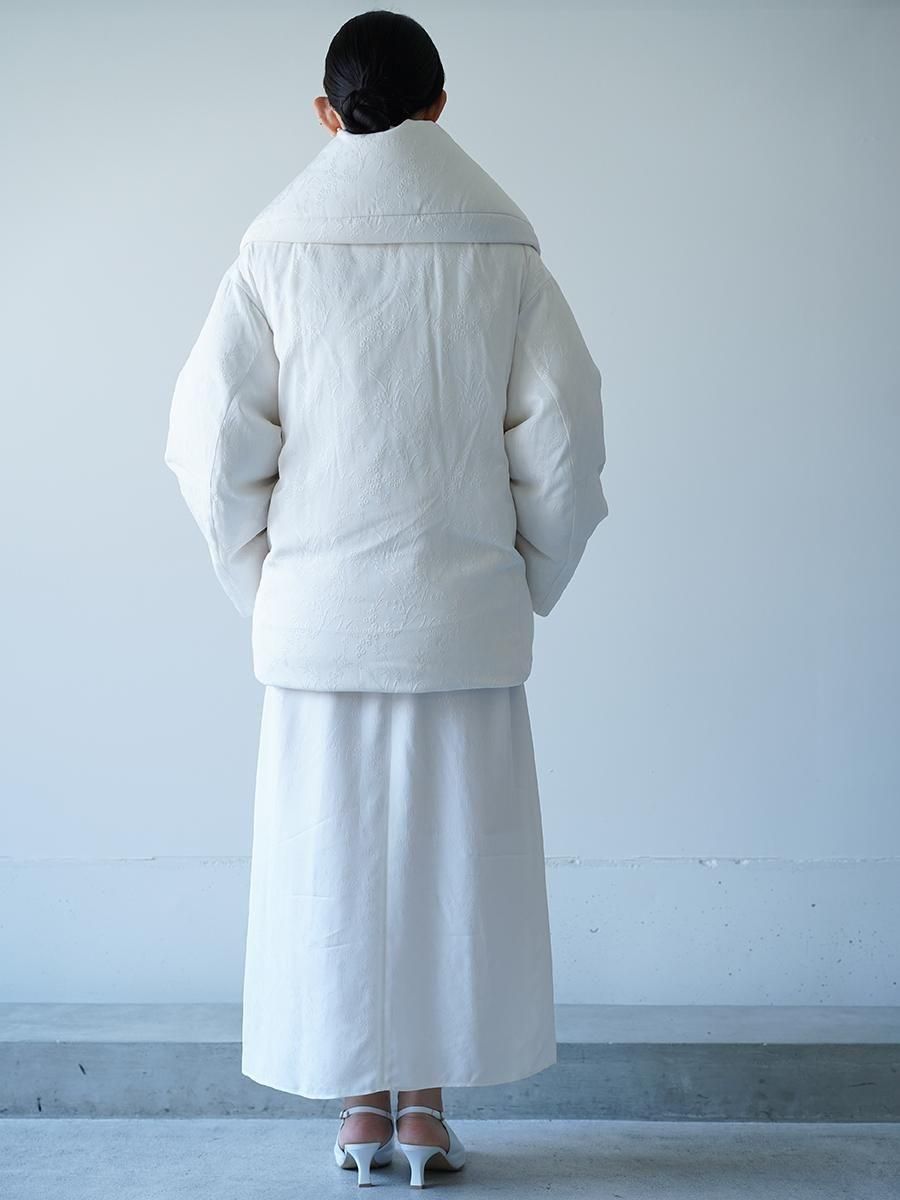 Mame Kurogouchi Floral Jacquard Rounded Down Jacket