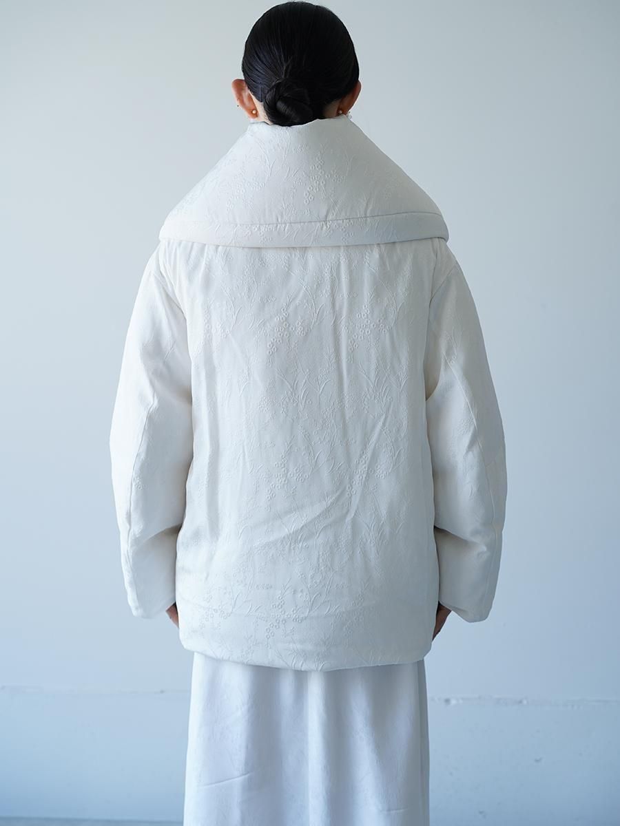 Mame Kurogouchi Floral Jacquard Rounded Down Jacket