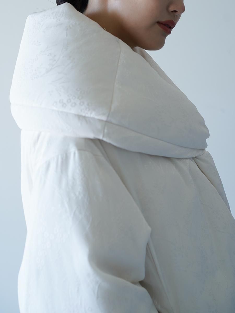 Mame Kurogouchi Floral Jacquard Rounded Down Jacket