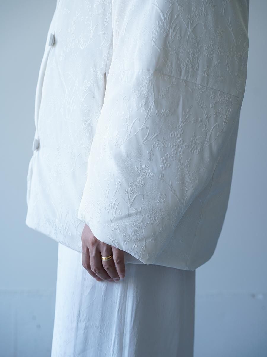 Mame Kurogouchi Floral Jacquard Rounded Down Jacket