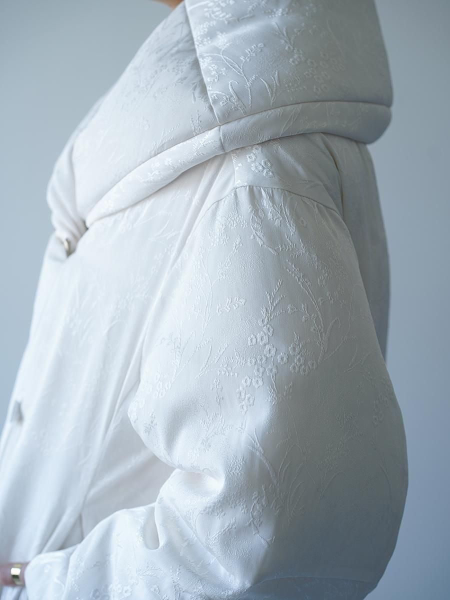 Mame Kurogouchi Floral Jacquard Rounded Down Jacket