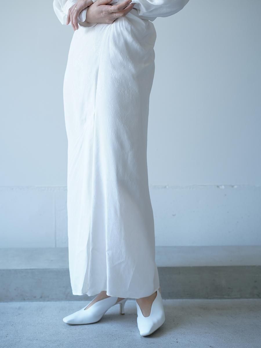 Mame Kurogouchi Floral Jacquard Asymmetry Drape Dress