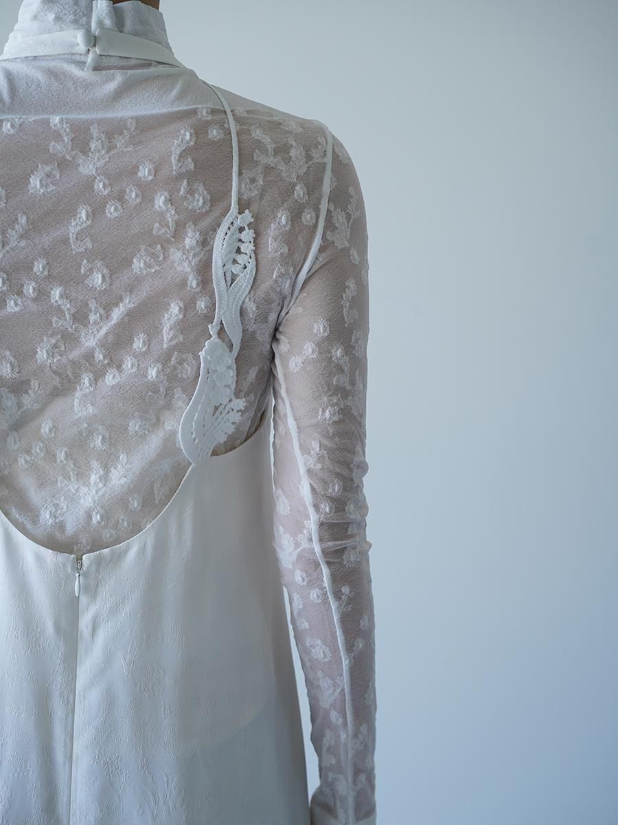 Mame Kurogouchi Floral Jacquard Camisole Dress