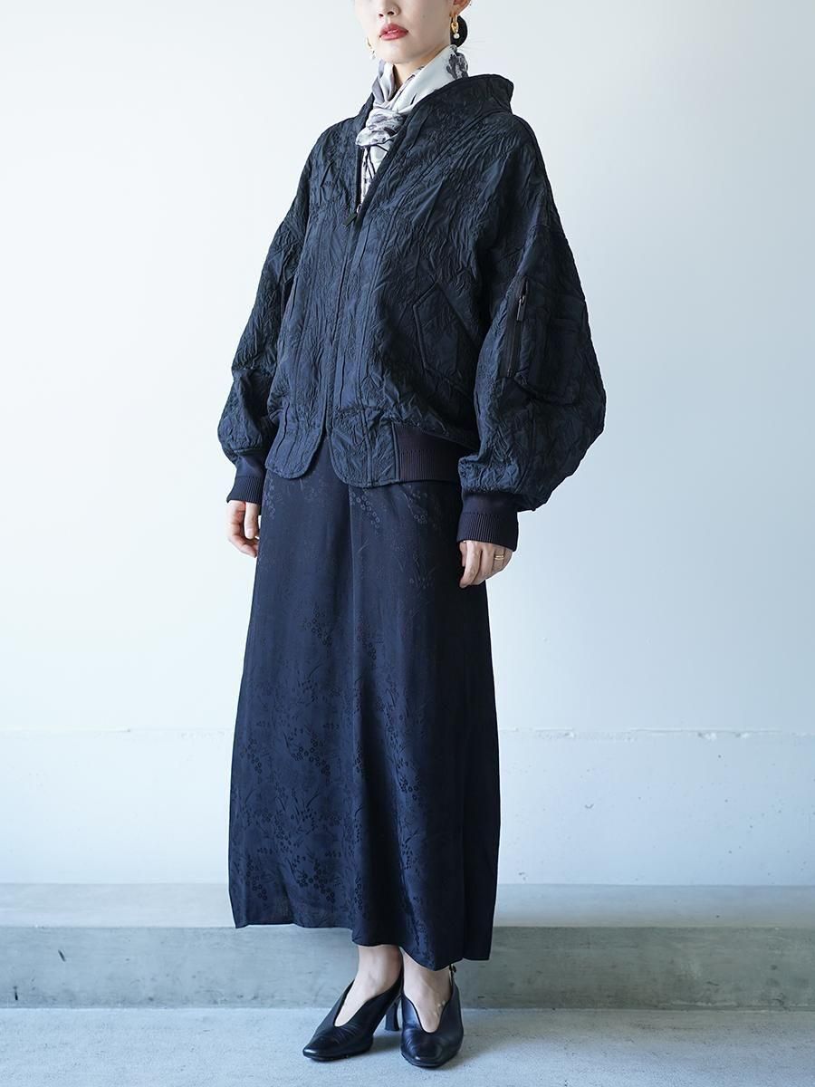 ジャケット・アウター Mame Kurogouchi Floral Jacquard Jacket Mame Kurogouchi】Floral Jacquard Triple Cloth Jacket - black | TOLMA.