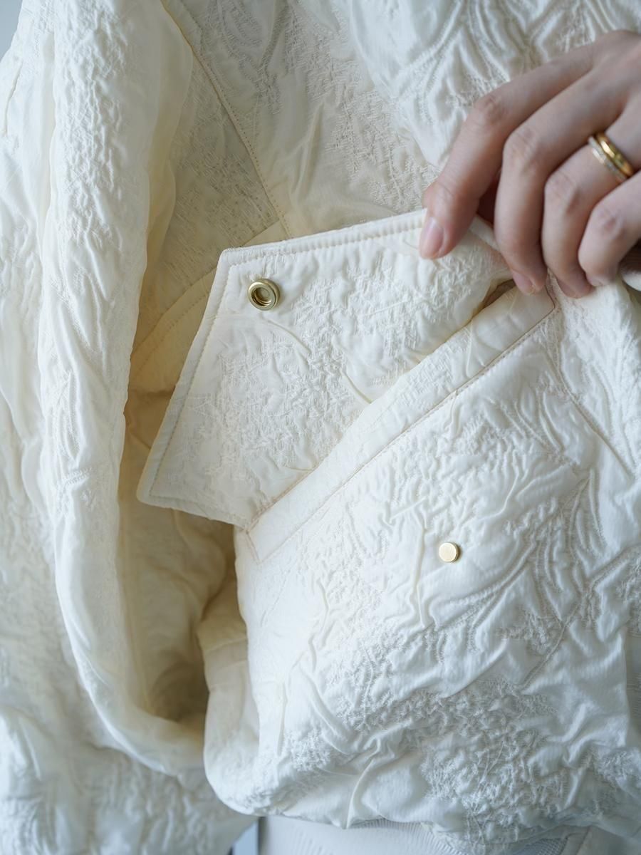 Mame Kurogouchi Floral Jacquard Triple Cloth Jacket