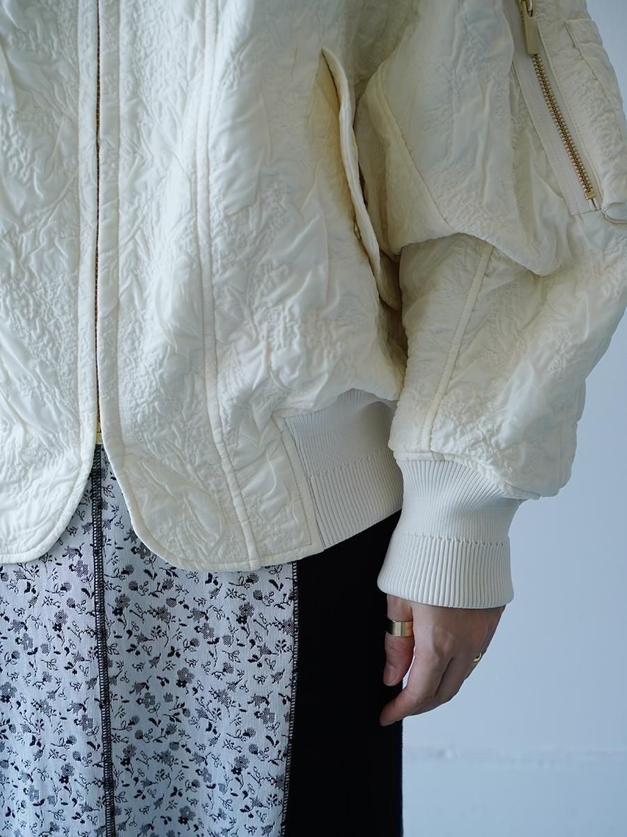 Mame Kurogouchi Floral Jacquard Triple Cloth Jacket