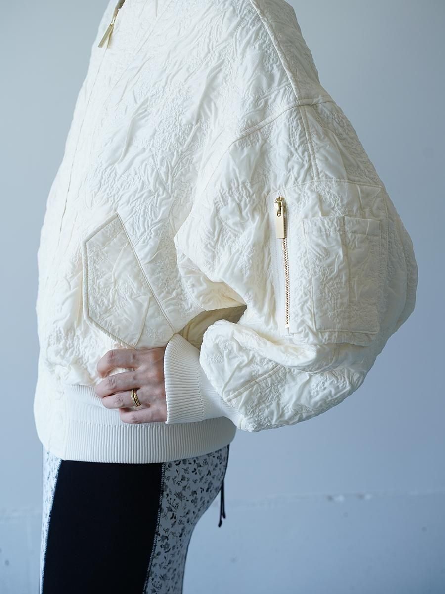 Mame Kurogouchi Floral Jacquard Triple Cloth Jacket