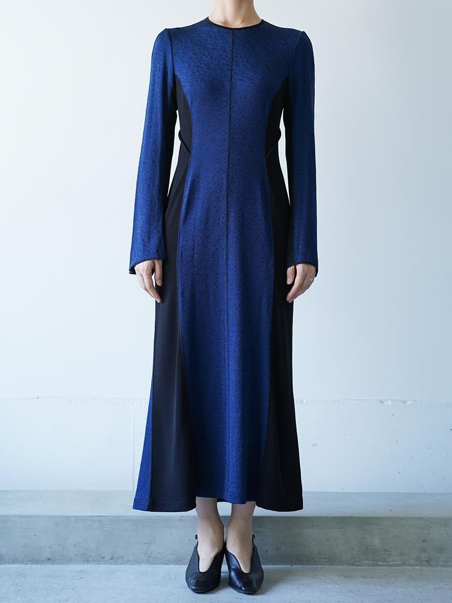 Mame Kurogouchi Floral Jacquard Fraise Stitch Dress