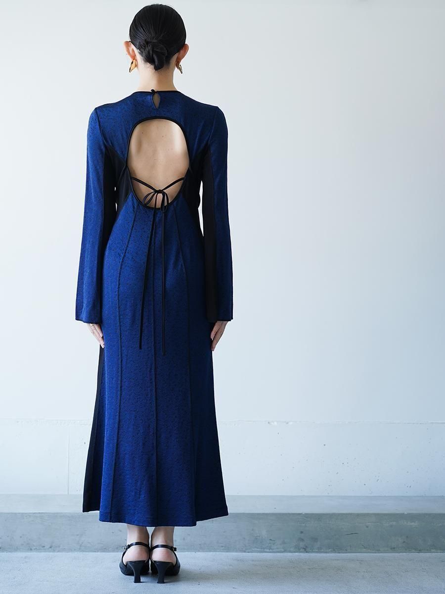 Mame Kurogouchi Floral Jacquard Fraise Stitch Dress