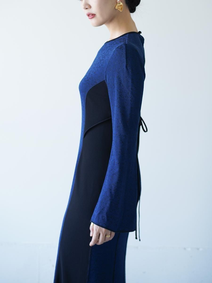 Mame Kurogouchi Floral Jacquard Fraise Stitch Dress