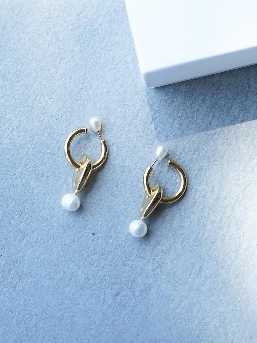 Mame Kurogouchi Freshwater Pearl Earrings